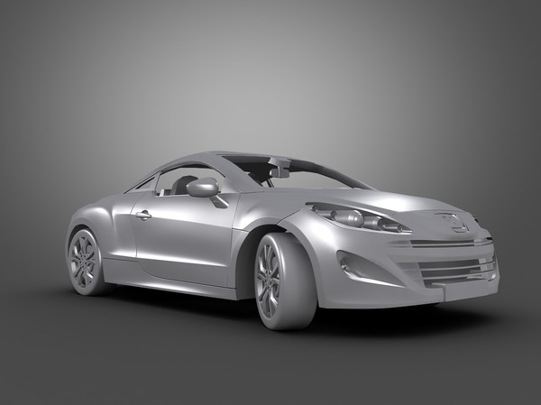 maya car peugeot - Peugeot RCZ (2011) by Swan3DStudios